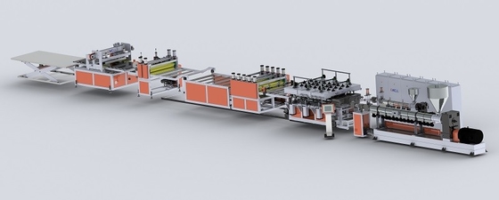 PP Polietilen İçi Boş Profil Üretim Makinesi PP Plastik Yapı Şablonu Ekstrüzyon Hattı