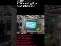 GWELL ETFE esnek güneş paneli veya yarı iletken için dökme film ekstrüzyon makinesi.