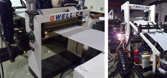 satın al 800 - 1500mm Genişliği PETG Yaprak Ekstrüzyon Hattı Kapı Panel Yapma Makinesi online manufacture