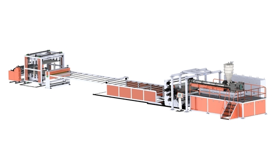 satın al 0.4mm Şeffaf Yumuşak Pvc Levha İmalat Makinesi Pvc Tek Vidalı Ekstruder online manufacture