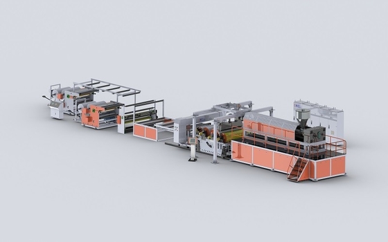 satın al TPU Kompozit Kumaş Film Ekstrüzyon hattı Tek vida 500kg/H online manufacture