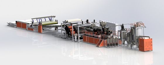 satın al Yüksek Şeffaf PC/PMMA Levha Ekstrüzyon Hattı, 600-1220mm Genişlik ve 0.125-3mm Kalınlıkta, Optik Uygulamalar İçin online manufacture