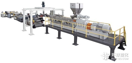 satın al 0.2 - 1.5 mm PET Blister Sheet Extrusion Machine PET Şeffaf Sheet Machine online manufacture