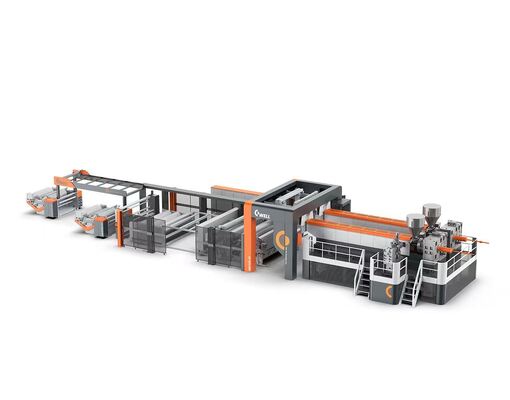 satın al 2600mm Geniş EVA Güneş Filmi Ekstrüzyon Lini, 300-700kg/saat çıkış ve Güneş Paneli Kapsülasyonu için ≤2% daralma oranı online manufacture