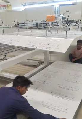 satın al PETG Dekoratif Yaprak Ekstrüzyon hattı 850kg/H çıkış kapasitesi, 4*8feet*1mm kalınlık aralığı ve ABA yapısı online manufacture