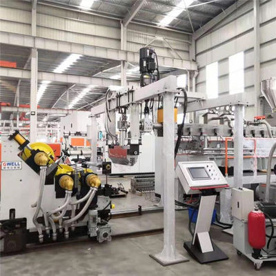 satın al Mobilya Tahta Laminasyon Yapma Makinesi PETG Dekoratif Yaprak Ekstrüzyon Lini online manufacture