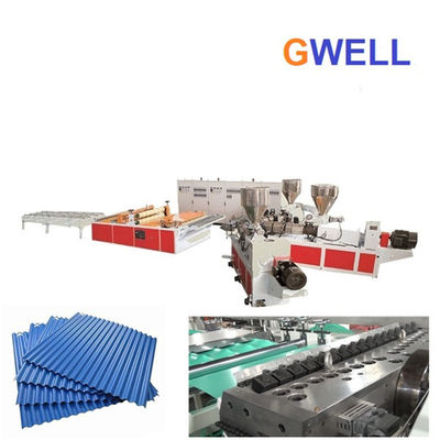 satın al PVC camlı çatı kirişleri dalgalı tahta ekstrüzyon hattı 400kg/saat online manufacture