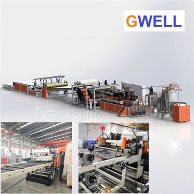 satın al Yüksek şeffaflıklı PMMA Yaprak 1-10mm Ekstrüzyon hattı 600 - 800KG/H çevrimiçi UV kazık karşıtı kaplama ünitesi ile online manufacture