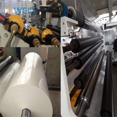 satın al Düşük Güç Tüketimi 0.15-3mm Kalınlığı Termoforming Yaprak Üretim Hatı için Yüksek Kapasiteli PP Yaprak Ekstrüzyon Makinesi online manufacture